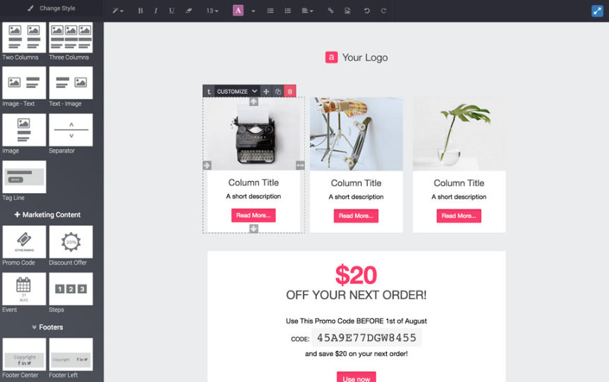 Tạo email marketing dễ dàng